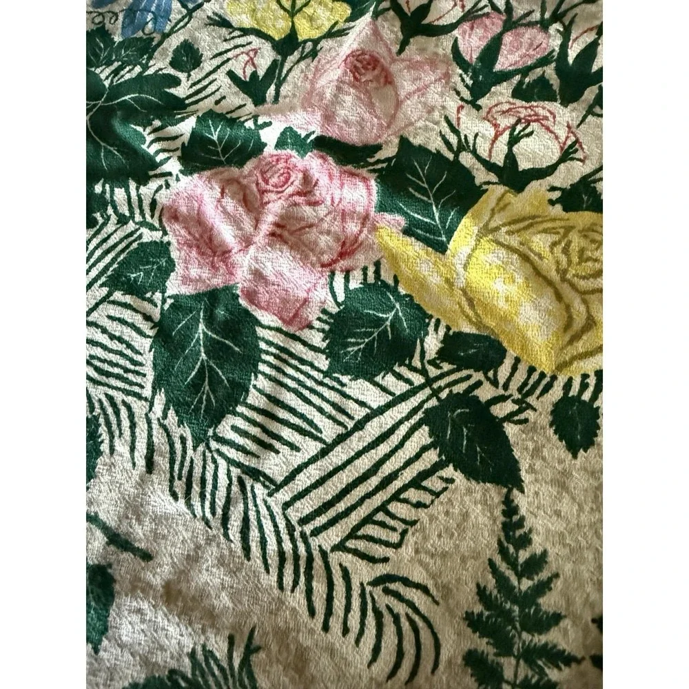 VTG 1952 Riverdale Barkcloth Fabric Panel 23